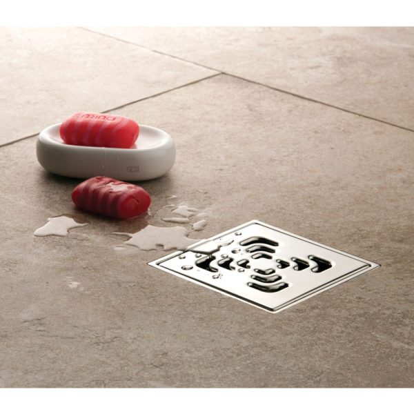 Ανοξείδωτο σιφόνι δαπέδου Confluo SQUARE 2 PESTAN 15x15cm