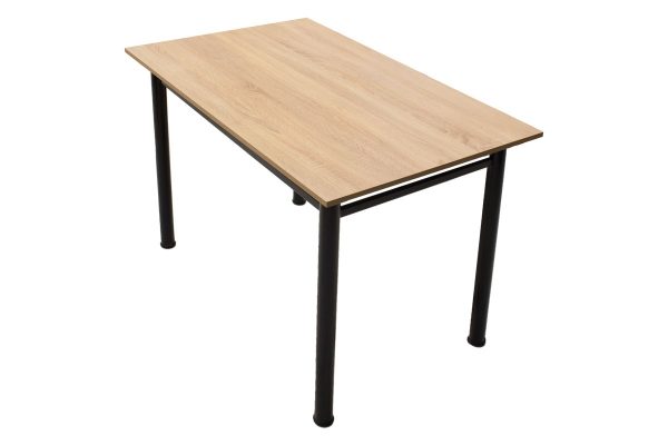 Τραπέζι "DINNER" σε δρυς/μαύρο χρώμα 100x60x77