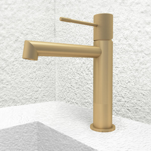 Orabella Terra Brushed gold - Μπαταρία νιπτήρος